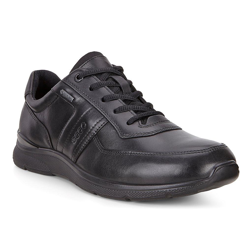 Ecco Irving Mens Gore Tex Shoes In Black Sale - India DTE-746210